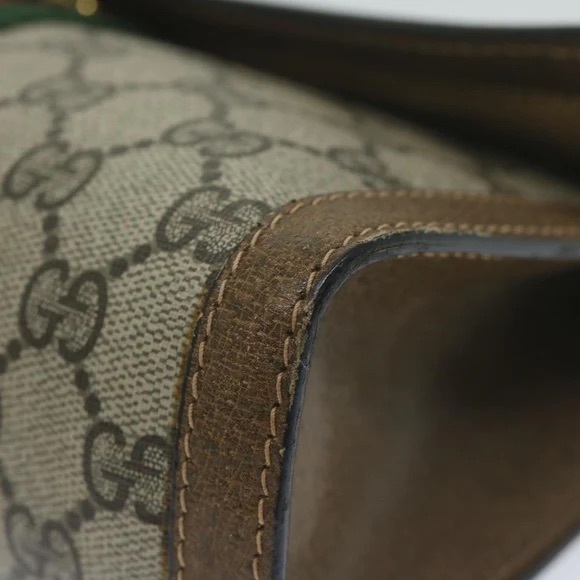 GUCCI GG Supreme Web Sherry Line Clutch Bag - Picture 10 of 15